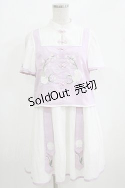 画像1: To Alice / すずらん刺繍ワンピース S オフ H-26-02-22-037-LO-OP-NS-ZH