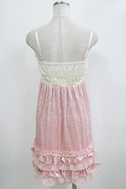 画像3: LIZ LISA / ベロア切替ワンピース Free ピンク H-26-02-22-038-LO-OP-NS-ZH