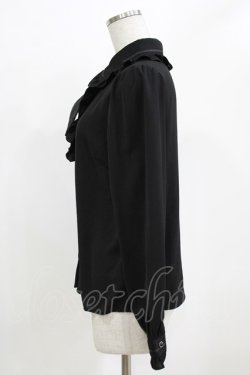 画像2: Secret Honey / ダブルフリルネクタイ付ブラウス Free ブラック H-26-02-22-042-CA-BL-NS-ZH