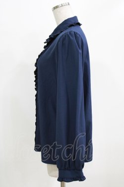 画像2: NOEMIE / 推しカラーブラウス M ネイビー H-26-02-22-043-LO-BL-NS-ZH