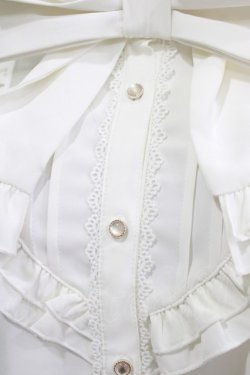 画像4: axes femme / リボン付フリルブラウス M オフ H-26-02-22-044-AX-BL-NS-ZH