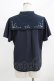 画像3: axes femme POETIQUE / シエルエトワール刺繍襟ブラウス M ネイビー H-26-02-22-048-AX-BL-NS-ZH (3)