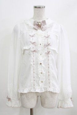 画像1: LIZ LISA / バックシャーリングブラウス Free オフ/ピンク H-26-02-22-049-LO-BL-NS-ZH