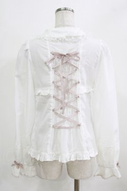 画像3: LIZ LISA / バックシャーリングブラウス Free オフ/ピンク H-26-02-22-049-LO-BL-NS-ZH