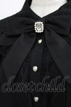 画像4: NOEMIE / レースラッフルオープンショルダーブラウス M ブラック H-26-02-22-050-LO-BL-NS-ZH