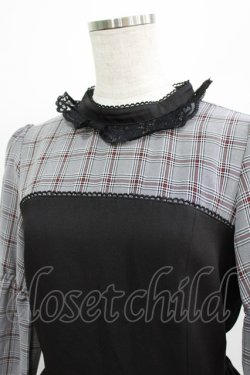 画像4: Secret Honey / チェック切替ワンピース Free グレー/ブラック H-26-02-22-004-CA-OP-NS-ZH