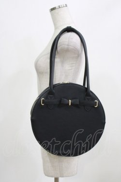 画像1: m petit by misako / AMサークルリボントート  ブラック H-26-02-22-056-LO-BG-NS-ZH