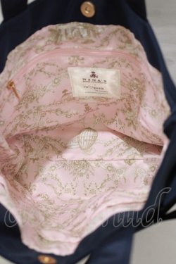 画像3: m petit by misako / AM*リボンランチトート  ネイビー H-26-02-22-057-LO-BG-NS-ZH