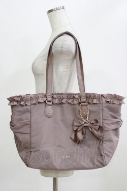 画像1: m petit by misako / TT*AMリボンチャームTT  モカ H-26-02-22-066-LO-BG-NS-ZH