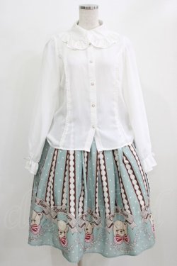 画像1: axes femme kawaii / チョコベア柄スカート M ミント H-26-02-22-006-AX-SK-NS-ZH