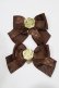 画像2: Amavel / Fancy Cookieダブルリボンクリップ  ブラウン H-26-02-22-074-CA-AC-NS-ZH (2)