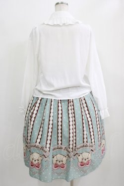 画像2: axes femme kawaii / チョコベア柄スカート M ミント H-26-02-22-006-AX-SK-NS-ZH