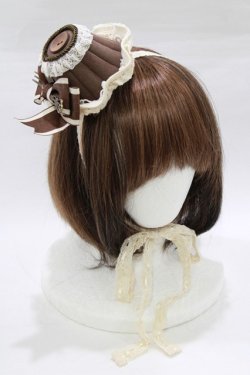 画像1: Hoshibako Works / キャラメルカヌレ ミニハット  ブラウン H-26-02-22-077-LO-AC-NS-ZH