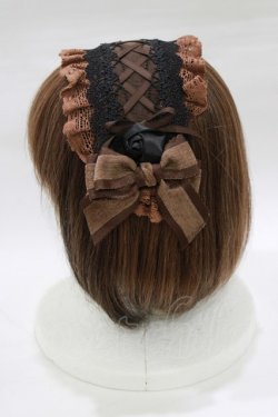 画像2: Hoshibako Works / 晩課のドレス ヘッドドレス  ブラウン H-26-02-22-078-LO-AC-NS-ZH