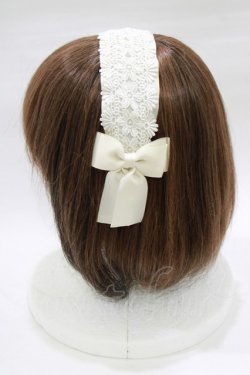 画像2: m petit by misako / TT*AMレースカチューシャ  アイボリー H-26-02-22-079-LO-AC-NS-ZH