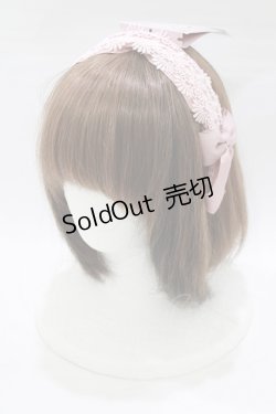 画像1: m petit by misako / TT*AMレースカチューシャ  ピンク H-26-02-22-080-LO-AC-NS-ZH