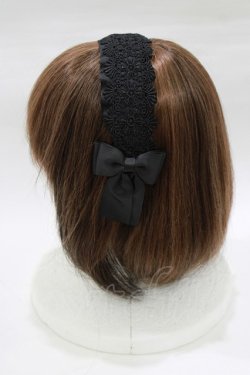 画像2: m petit by misako / TT*AMレースカチューシャ  ブラック H-26-02-22-081-LO-AC-NS-ZH