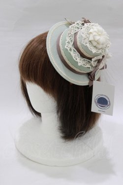 画像1: Hoshibako Works / シャンティクリーム・パティスリー デコレーションケーキハット 幅 15cm/高さ 8cm ミント H-26-02-22-085-LO-AC-NS-ZH