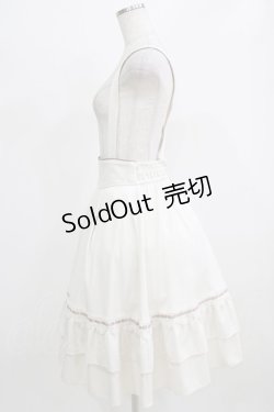 画像2: axes femme / サス付フリルスカート M アイボリー H-26-02-22-009-AX-SK-NS-ZH