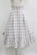 Amavel / Miladyフレア切替チェックスカート Free ピンク H-26-02-22-011-CA-SK-NS-ZH