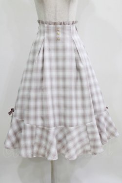 画像1: Amavel / Miladyフレア切替チェックスカート Free ピンク H-26-02-22-011-CA-SK-NS-ZH