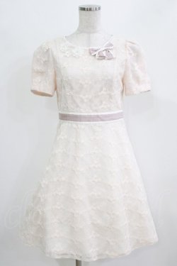 画像1: LODISPOTTO / お花刺繍ワンピース M ピンク H-26-02-22-013-LO-OP-NS-ZH