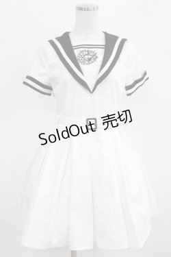 画像1: To Alice / セーラーワンピース S オフ/ブラック H-26-02-22-015-LO-OP-NS-ZH