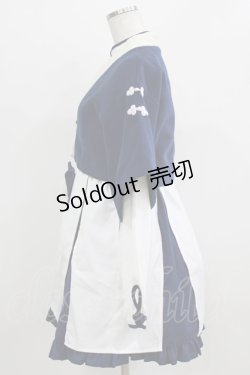 画像2: To Alice / チャイナワンピース S オフ/ネイビー H-26-02-22-018-LO-OP-NS-ZH