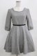 画像1: LODISPOTTO / リボンワンピース M グレー H-26-02-22-020-LO-SK-NS-ZH (1)