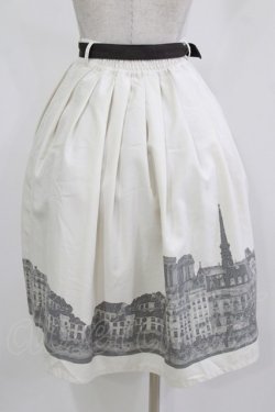 画像3: Fi.n.t / パリの街並みプリントタックスカート Free IVORY H-26-02-23-024-CA-SK-NS-ZH