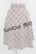 F&A / コインチェーン使いバイアスチェックフレアースカート Free BORDEAUX×BEIGE H-26-02-23-025-LO-SK-NS-ZH