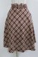 画像1: F&A / コインチェーン使いバイアスチェックフレアースカート Free BORDEAUX×BEIGE H-26-02-23-025-LO-SK-NS-ZH (1)