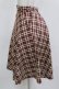 画像2: F&A / コインチェーン使いバイアスチェックフレアースカート Free BORDEAUX×BEIGE H-26-02-23-025-LO-SK-NS-ZH (2)