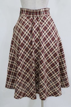 画像3: F&A / コインチェーン使いバイアスチェックフレアースカート Free BORDEAUX×BEIGE H-26-02-23-025-LO-SK-NS-ZH