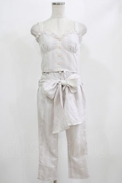 画像1: LIZ LISA / ストライプパンツ+ストライプビスチェ Free ピンク H-26-02-23-032-LO-PA-NS-ZH