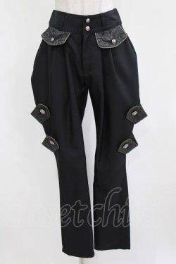 画像1: ALICE and the PIRATES / Holy Knight〜聖なる夜の聖なる騎士〜ロングパンツ Free ブラック H-26-02-23-033-PA-PA-NS-ZH