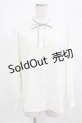 Fi.n.t / はしごリボンスタンドカラーブラウス Free OFF WHITE H-26-02-23-039-CA-BL-NS-ZH