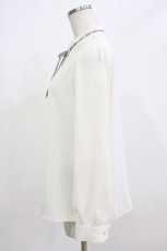 画像2: Fi.n.t / はしごリボンスタンドカラーブラウス Free OFF WHITE H-26-02-23-039-CA-BL-NS-ZH (2)