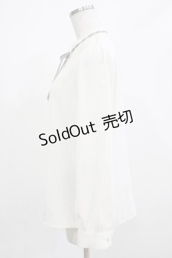 画像2: Fi.n.t / はしごリボンスタンドカラーブラウス Free OFF WHITE H-26-02-23-039-CA-BL-NS-ZH