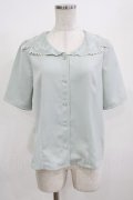 an another angelus / ローズ刺繍ハシゴカットワーク衿ブラウス Free MINT H-26-02-23-040-CA-BL-NS-ZH
