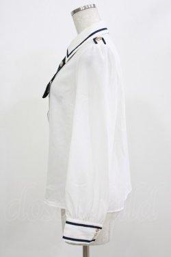 画像2: Amavel / 迷宮剣士のリバーシブルクロスタイブラウス Free オフ/ネイビー H-26-02-23-041-CA-BL-NS-ZH