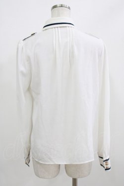 画像3: Amavel / 迷宮剣士のリバーシブルクロスタイブラウス Free オフ/ネイビー H-26-02-23-041-CA-BL-NS-ZH