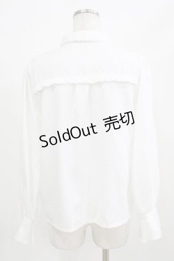 画像3: axes femme / 襟付刺繍ブラウス M オフ/ブラック H-26-02-23-046-AX-BL-NS-ZH