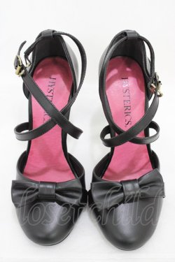 画像1: HYSTERIC GLAMOUR / リボンストラップパンプス 6(23.5cm) ブラック H-26-02-23-1004-PU-SH-KB-ZH