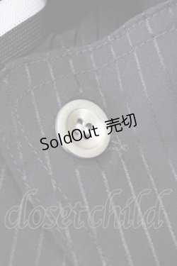 画像3: ALGONQUINS / サス付きストライプシャツワンピース F 黒 H-26-02-23-1047-AL-OP-AK-ZH