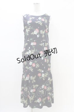 画像1: Jane Marple Dans Le Salon / Days of mimosas sleeveless dress M ダークネイビー H-26-02-23-1048-JM-OP-AK-ZH