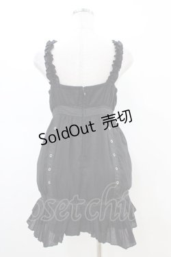 画像2: ALGONQUINS / ベルトキャミワンピース F 黒 H-26-02-23-1049-AL-OP-AK-ZH