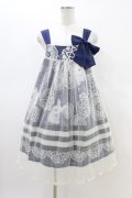 Emily Temple cute / Frozen rabbitチュールワンピース  ネイビー H-26-02-23-1050-ET-OP-KB-ZH