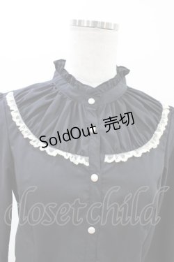 画像3: Emily Temple cute / ヨークギャザーブラウス  ブラック H-26-02-23-1059-ET-BL-KB-ZH