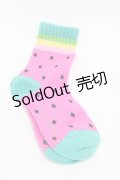 Candy Stripper / WATERMELON SOCKS   H-26-02-23-1007-PU-ZA-AK-ZH